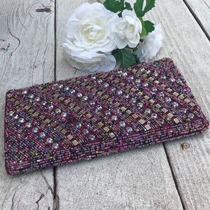 🌸 SALE 📦 3x$10 Evening Purple Sequin handbag